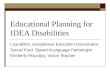 Educational Planning for IDEA Disabilities