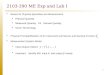 2103-390 ME Exp and Lab I