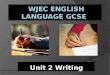 WJEC English Language GCSE