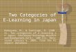Two Categories of E-Learning in Japan