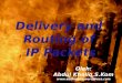 Delivery and  Routing of  IP Packets