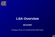 LSA Overview