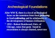 Archeological Foundations