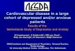 Cardiovascular disease in a large cohort of depressed and/or anxious patients