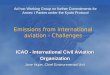 Emissions from international aviation - Challenges