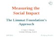 Measuring the  Social Impact The Limmat Foundation’s Approach