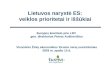 Lietuvos narystė ES:  veiklos prioritetai ir iššūkiai