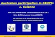 Australian participation in KEOPS:  1. Science