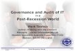 Governance and Audit of IT  in a Post-Recession World