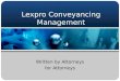 Lexpro Conveyancing Management