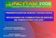 PRESENTACION DE NUEVAS TECNOLOGIAS  “ESTACIONES DE COMBUSTION DE BIOGÁS DE FABRICACION CHILENA”