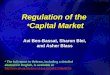 Regulation of the Capital Market *