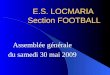 E.S. LOCMARIA  Section FOOTBALL
