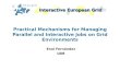 Practical Mechanisms for Managing Parallel and Interactive Jobs on Grid Environments