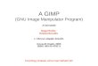 A GIMP (GNU Image Manipulator Program)