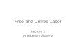 Free and Unfree Labor