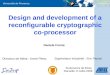 Design and development of a reconfigurable cryptographic co-processor