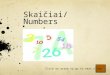 Skaičiai /Numbers