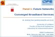 Panel 1: Future Networks Converged Broadband Services