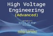 High Voltage Engineering  (Advanced)