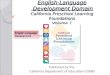 English-Language  Development Domain California Preschool Learning Foundations Volume 1