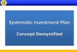 Systematic Investment Plan  Concept Demystified