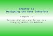 Chapter 11 Designing the User Interface