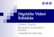 Digitális Videó Editálás