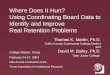 Where Does It Hurt? Using Coordinating Board Data to Identify and Improve  Real Retention Problems