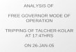 ANALYSIS OF  FREE GOVERNOR MODE OF OPERATION TRIPPING OF TALCHER-KOLAR AT 17:47HRS ON 26-JAN-05