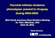 Puccinia triticina  virulence  phenotypes  present in Uruguay  during 2004-2010