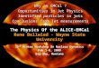 The Physics Of the ALICE-EMCal Rene Bellwied - Wayne State University