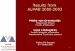 Results from  ALMAB 2000-2003