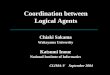 Coordination between  Logical Agents