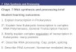 7  RNA Synthesis and Processing