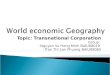 World economic Geography