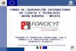 FONDO DE COOPERACIÓN INTERNACIONAL EN CIENCIA Y TECNOLOGÍA  UNIÓN EUROPEA - MÉXICO