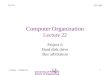 Computer Organization Lecture 22