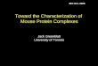 Toward the Characterization of  Mouse Protein Complexes