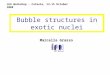 Bubble structures in exotic nuclei