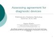 Assessing agreement for diagnostic devices
