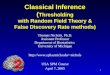Classical Inference ( Thresholding with Random Field Theory & False Discovery Rate methods)