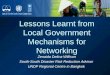 Lessons Learnt from Local Government Mechanisms for Networking