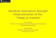 Absolute resonance strength measurements of the  22 Na(p, g ) reaction