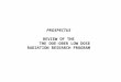 PROSPECTUS REVIEW OF THE      THE DOE-OBER LOW DOSE RADIATION RESEARCH PROGRAM