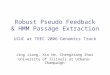 Robust Pseudo Feedback & HMM Passage Extraction UIUC at TREC 2006 Genomics Track