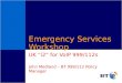 Emergency Services Workshop