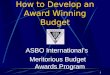 How to Develop an Award Winning Budget