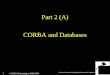 Part 2 (A) CORBA and Databases