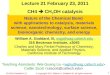 Lecture 21 February 23, 2011 CH4   CH 3 OH catalysis